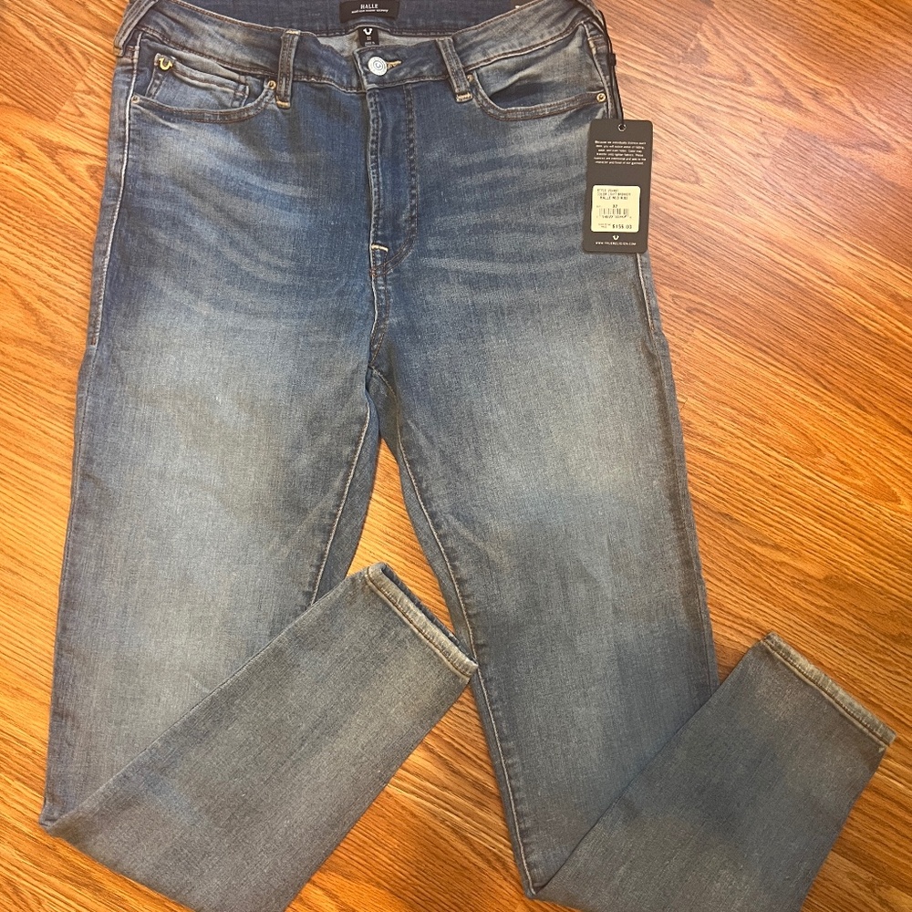 True Religion Halle Mid-Rise Super Skinny (NEW) Size 32